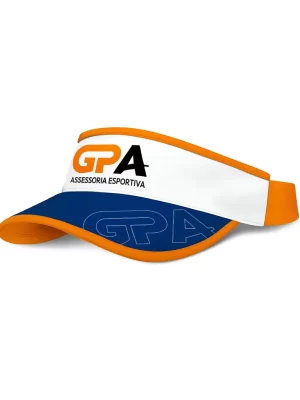 Viseira com Regulagem Laranja e Azul