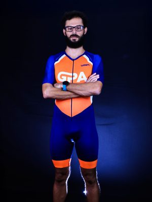Macaquinho Triathlon Carbon Phantom Com Manga Masculino